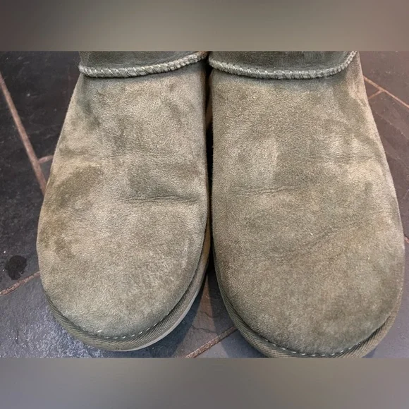 Ugg women’s classic ultra mini boot in green size 10 - Picture 3 of 9